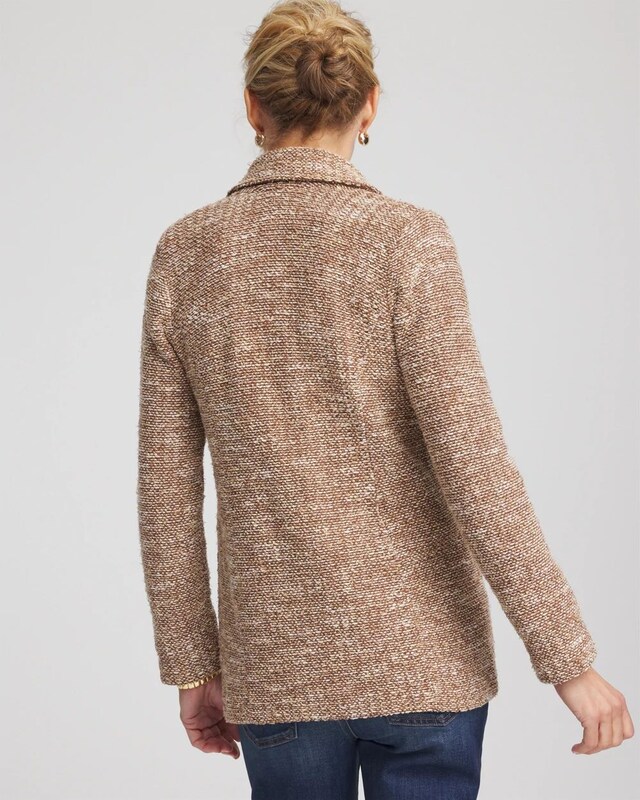 Tweed Double-Breasted Blazer - image 3